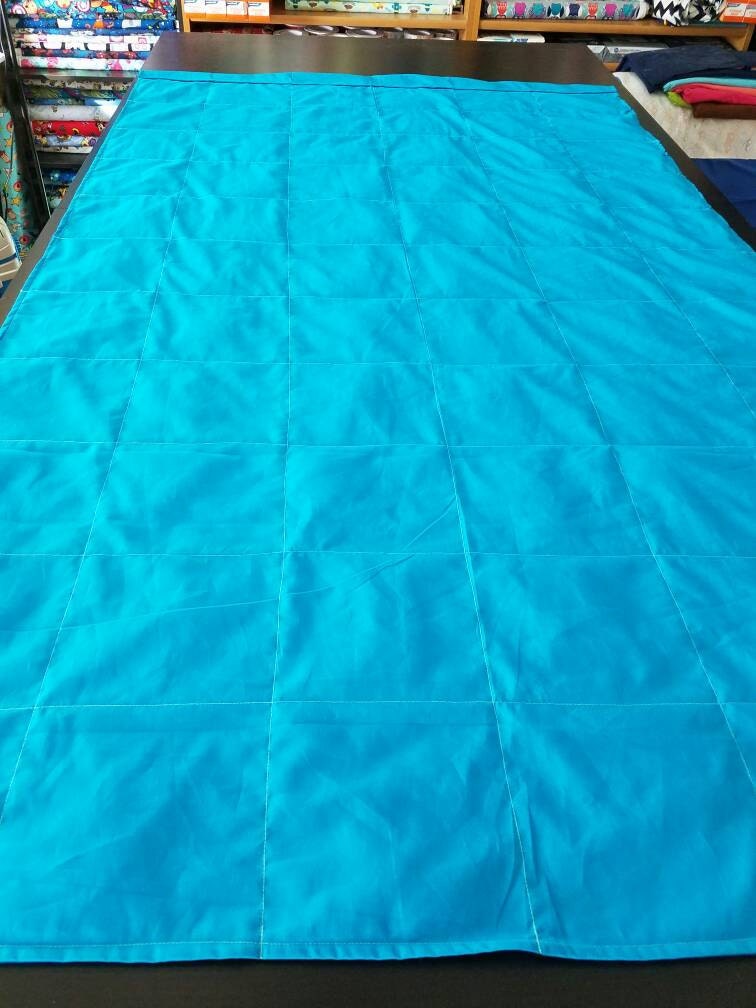 Weighted Blanket, 15 Pound, Teal, Turquoise, 40x60, READY TO SHIP, Twin Size, Adult Weighted