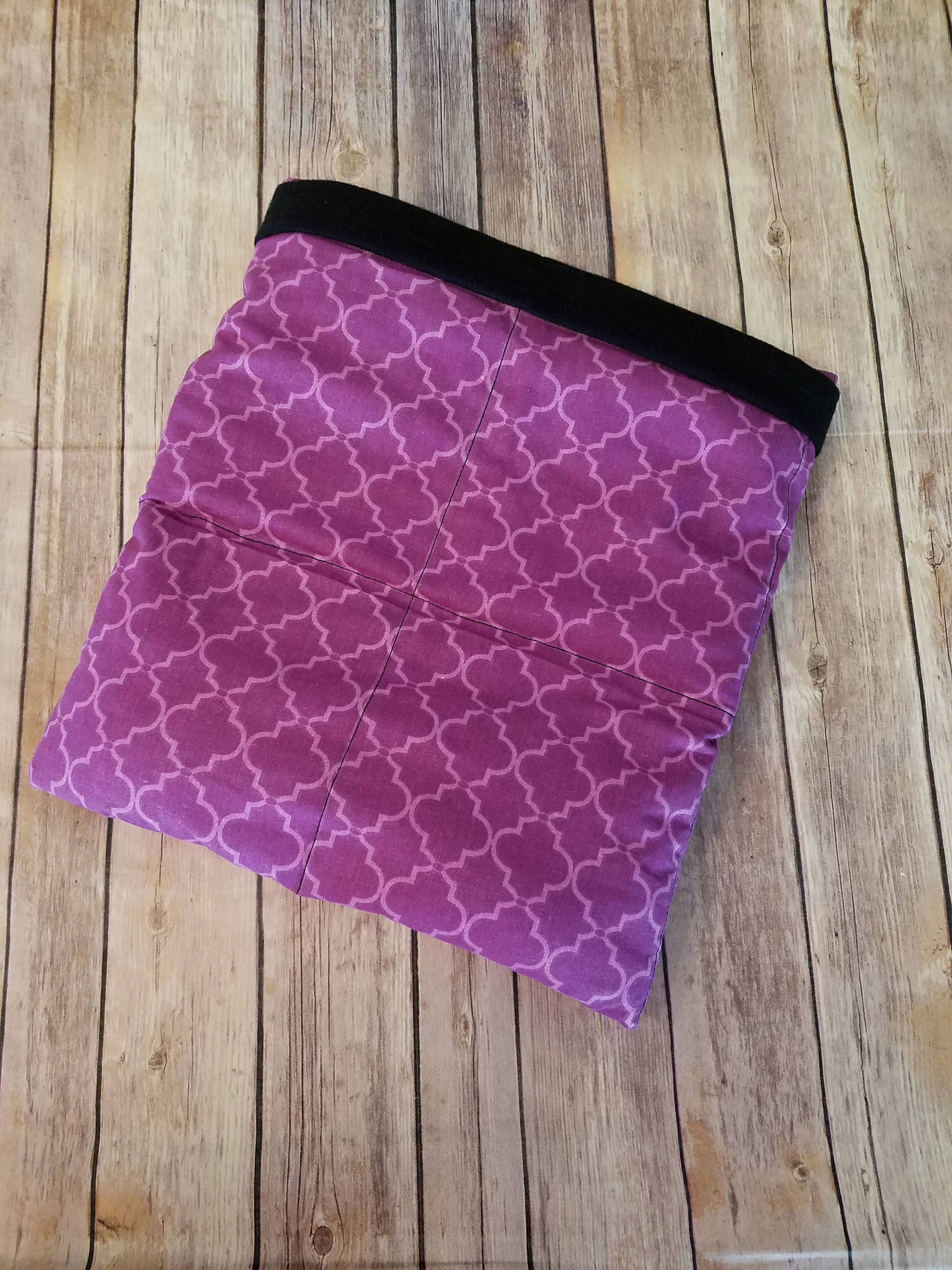 Purple Moroccan, 8 Pound, WEIGHTED BLANKET, Ready To Ship, 8 pounds