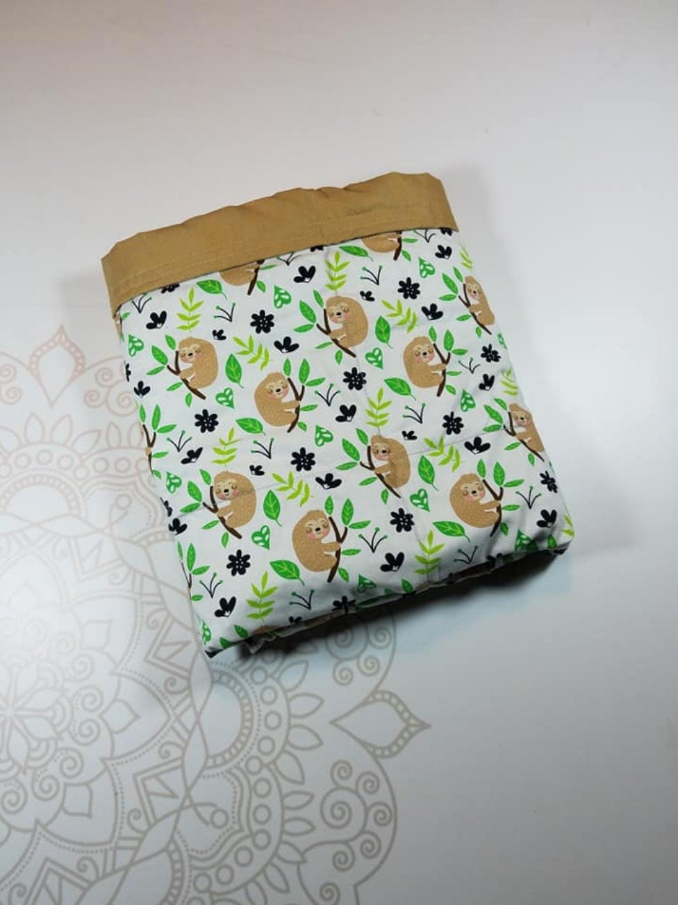 Sloth, Weighted Blanket, 3 pound, Ready To Ship, 28x32, for Autism