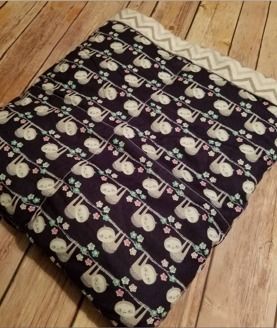 Sloth, 9 Pound, WEIGHTED BLANKET, Ready To Ship, 9 pounds, 40x42 for ...