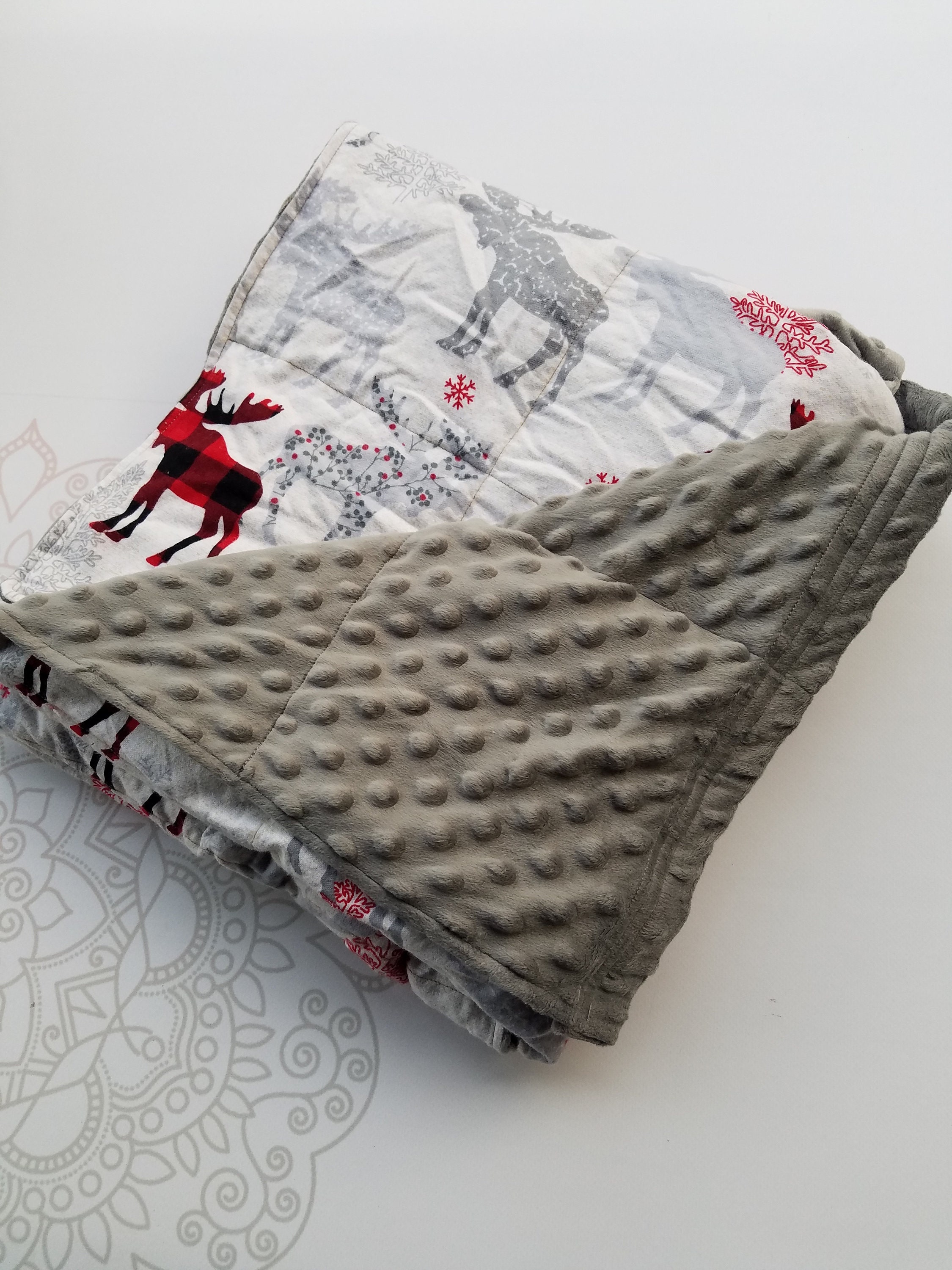 Custom Weighted Blanket, Minky Weighted Blanket, Up to Twin Size 3 to 20 Pounds.SPD, Autism