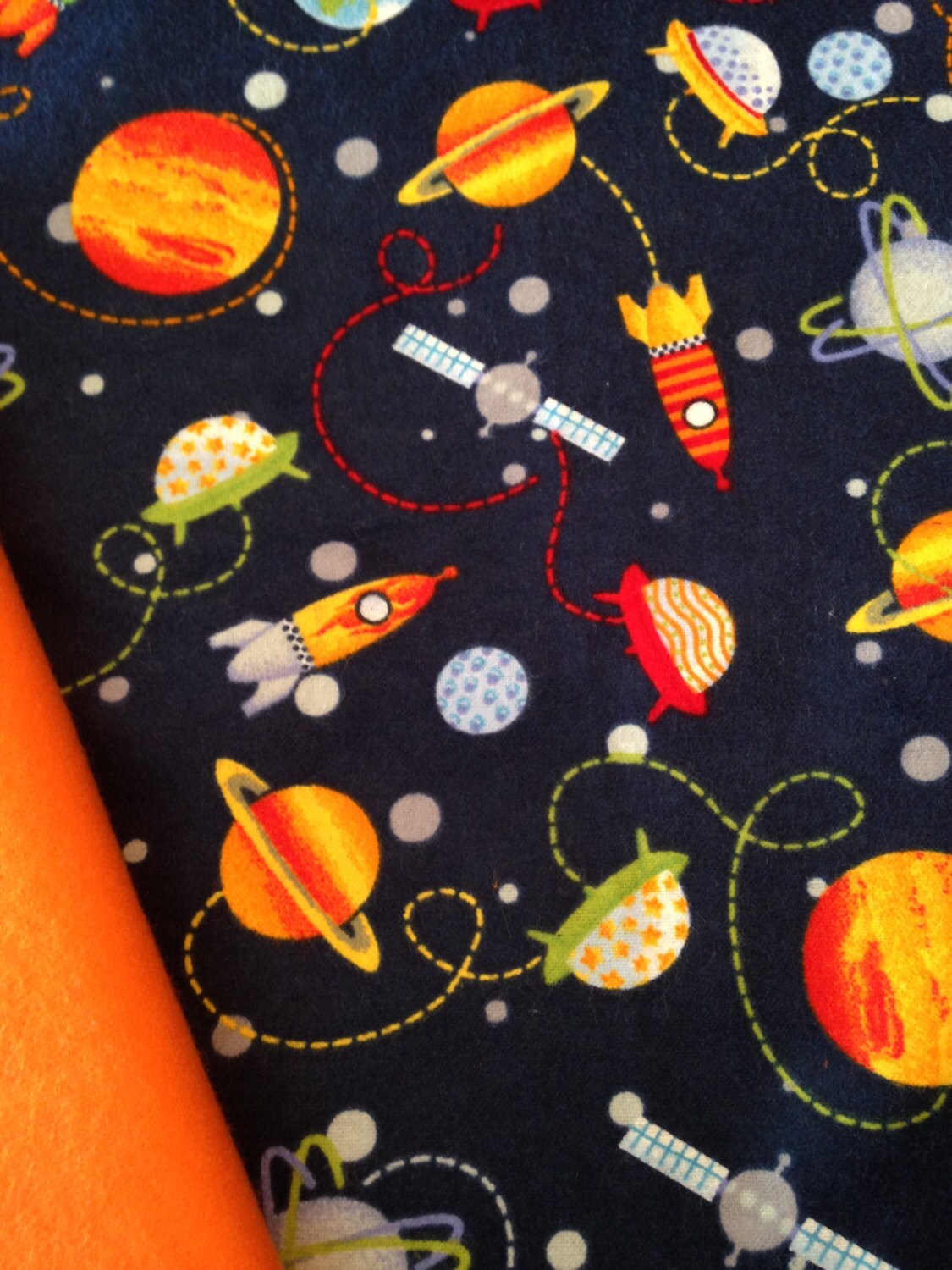 Outer Space, Rocket, WEIGHTED BLANKET Ready To Ship 3,4,5 pounds. 28x32