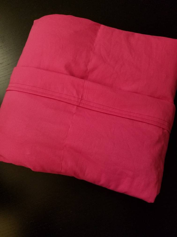 Weighted Blanket, 10 Pound, Dark Pink, 40x70, READY TO SHIP, Twin Size