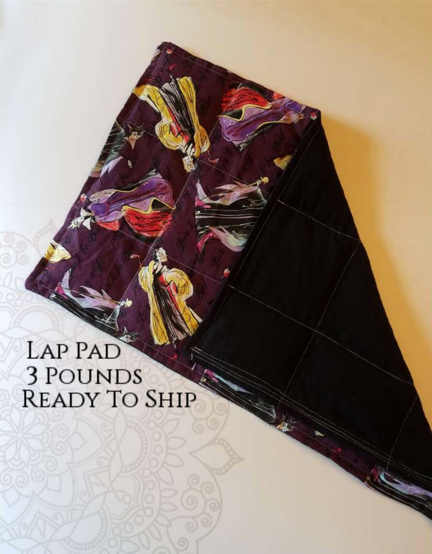 READY TO SHIP, Washable Weighted Lap Pad/Small Blanket/Travel Weighted