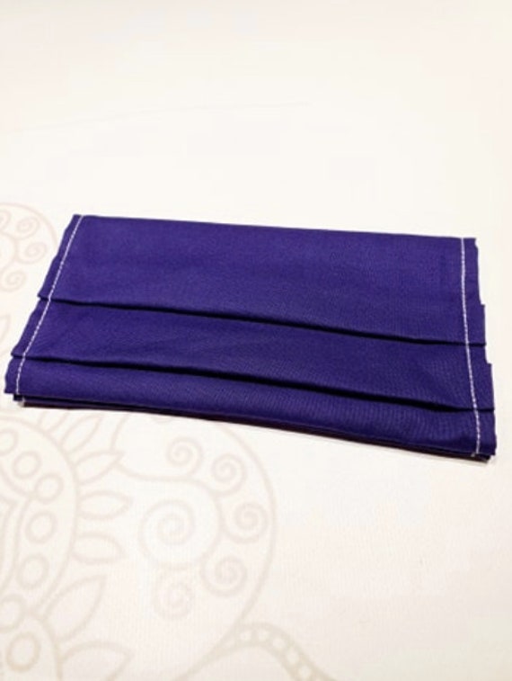 READY to SHIP, Face Mask COVER, For Ear Looped Masks, Washable Mask Cover, Solid Purple Color