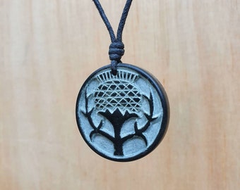 VENACOLY Collana di cardo scozzese in argento Sterling
