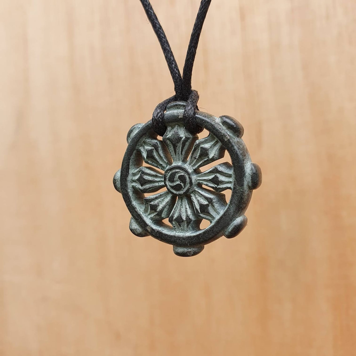 Dharmachakra Pendant Wheel of Dharma Necklace Circle of Etsy UK