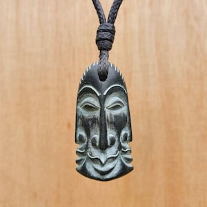 Brahma Head Pendant | Four Faces Necklace Charm Jewelry | Symbol Of Creation And Brahman | Hand-Carved From Natural Stone By Myself