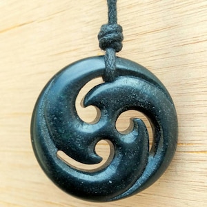 Celtic Triskelion Spiral Pandant | Celtic Jewelry | Hand-Carved From Natural Stone By Myself | Symbol Of Eternity Trinity Friendship Love |