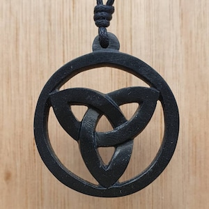 Triquetra Celtic Knot Pendant | Symbol of Trinity Eternity Love Unity Friendship | Hand-Carved Stone Necklace pendant | Handmade Jewellery