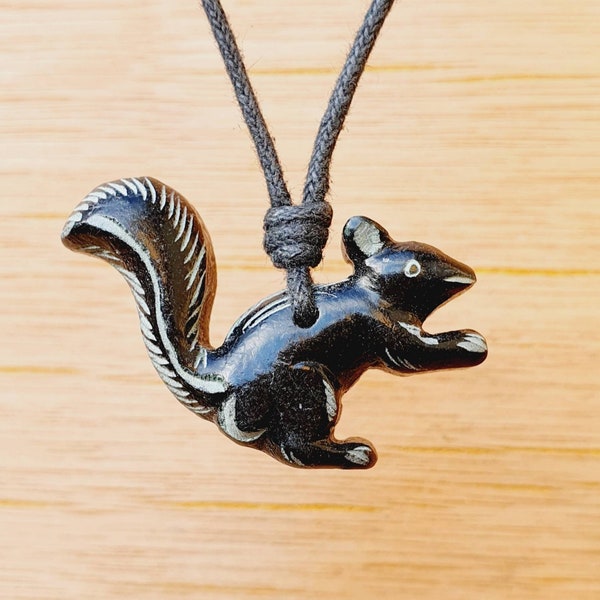 Sterling Silver Pendant Squirrel, Animal Jewelry, Squirrel Necklace