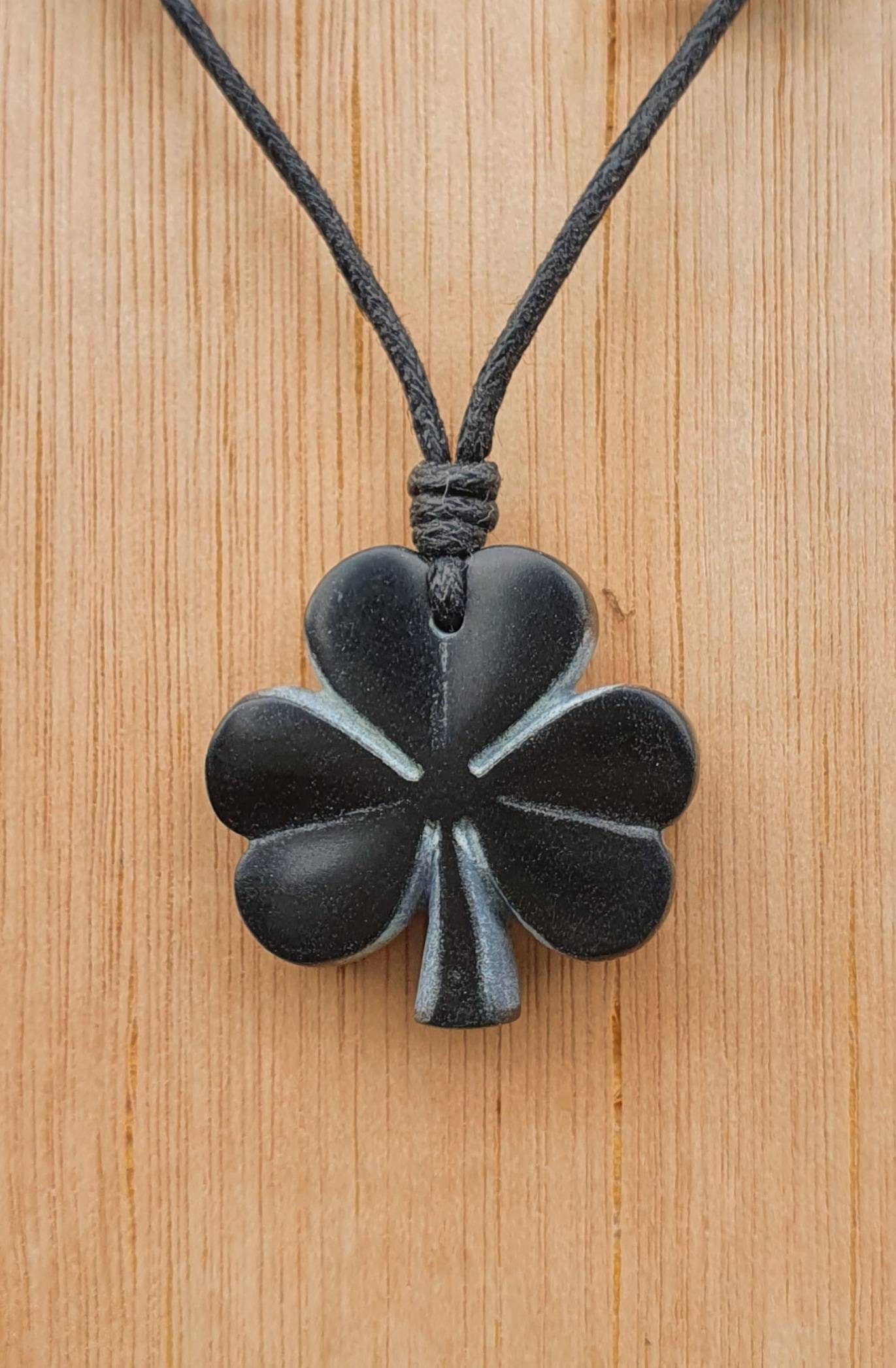 Collana Trifoglio Celtico E Nodo Della Trinità In Acciaio Inox - Gioiello Portafortuna Irlandese Per Donna - 4