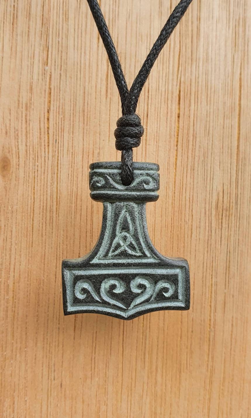 FaithHeart Thors Hammer Odin Necklace for Men Viking Jewelry Norse  Mythology Amulet Nordic Mjolnir Pendant Black - Walmart.com