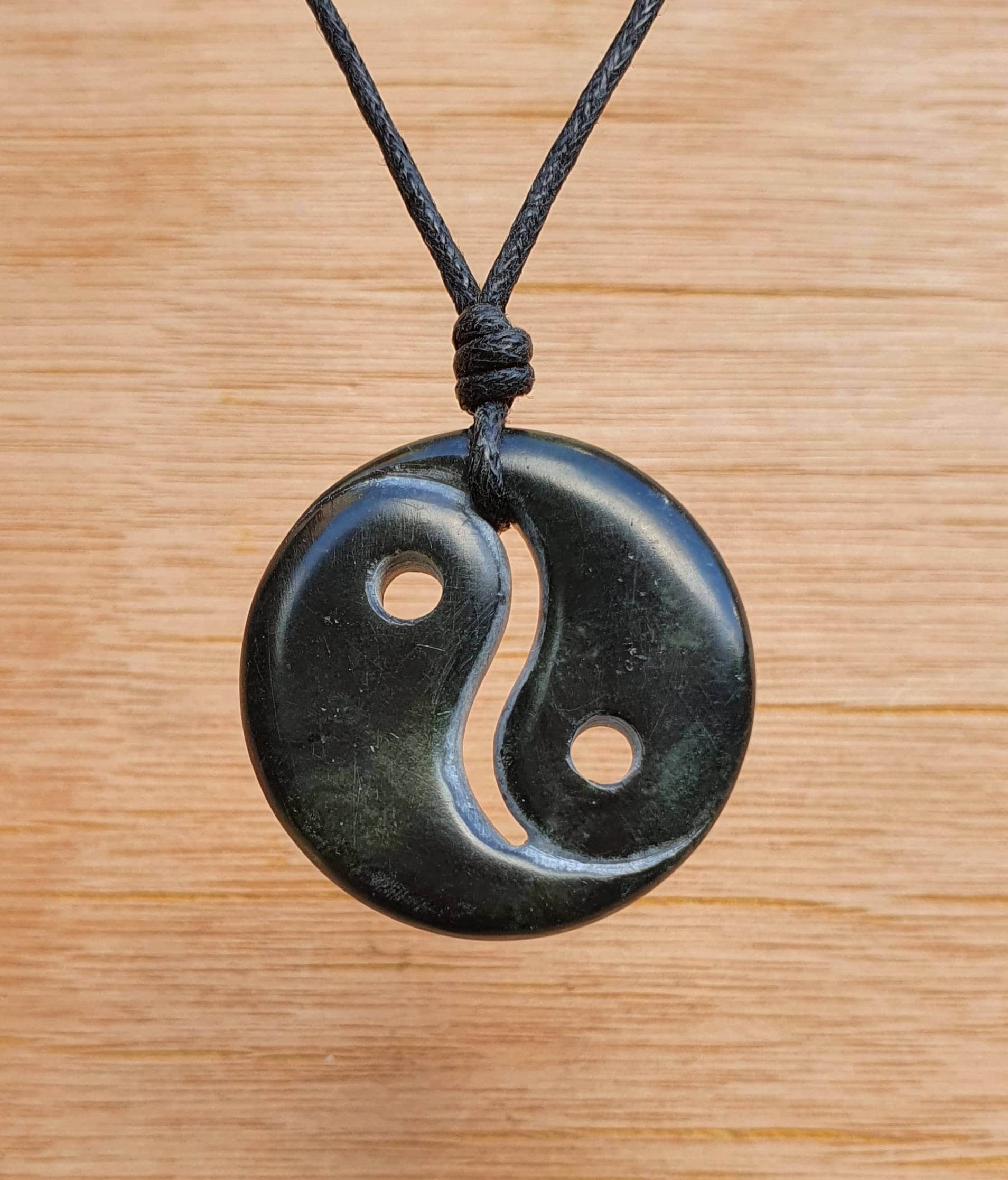 Yin and Yang Pendant Tai Chi Symbol Necklace Tao Charm Etsy UK