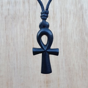 Ankh Pendant | Hand Carved Natural Stone Ankh Necklace | Unisex Spritual Jewelry | Egyptian Sympol | Key Of Life Fertility And Eternal Life