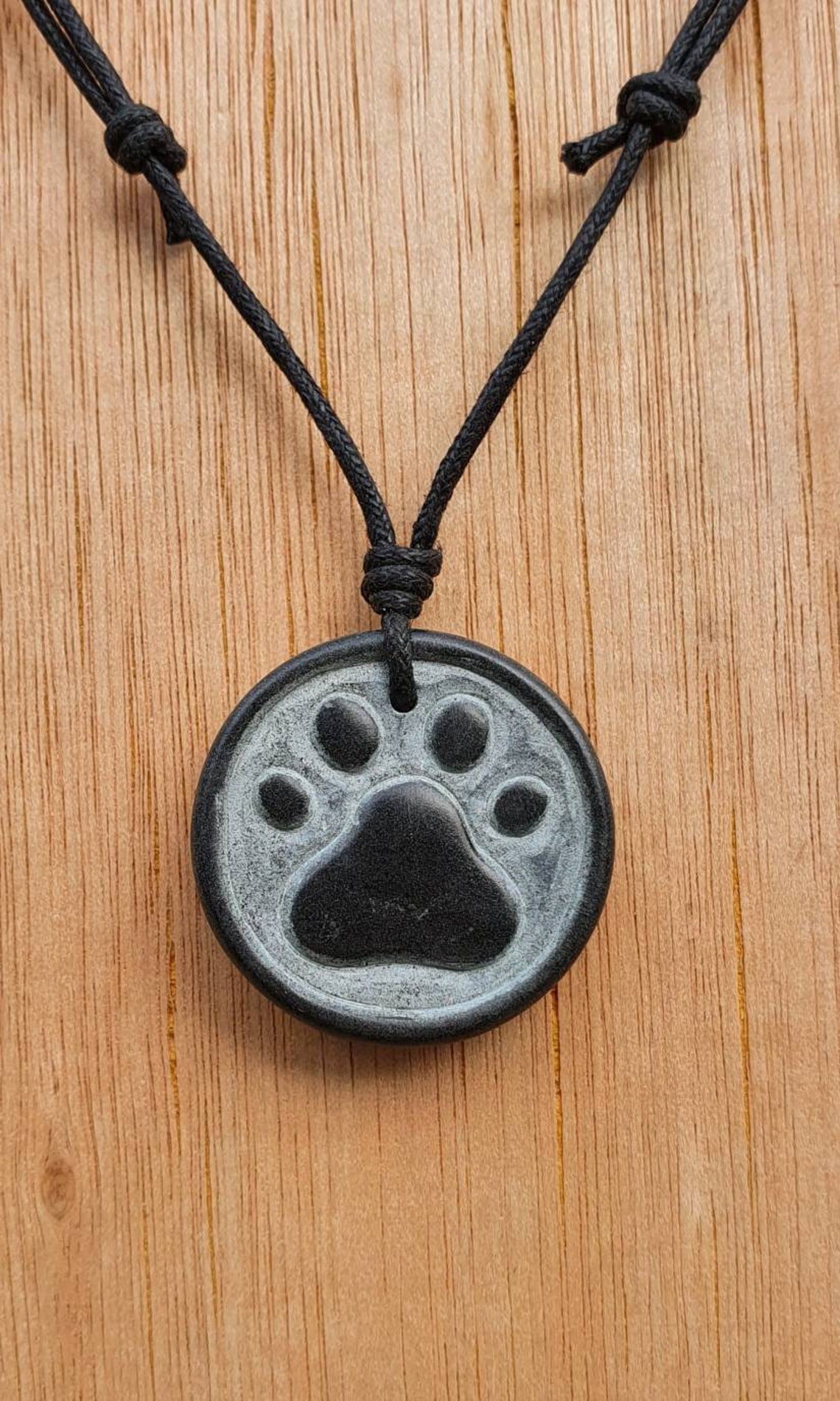 Cat Paw Print Charm Necklace Pendant Jewellery Animal Etsy