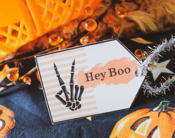 Set of 4 Halloween Gift Tags - Digital Printable Halloween Gift Tags.  I Smell Children, Hocus Pocus Party, Ghoul Gang Gifts, Kid Boo Basket