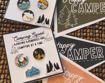 Glamping Birthday *DIGITAL FILE Printable Set | Party Favors for Camping Birthday Party | Happy Camper Printable Party Decor