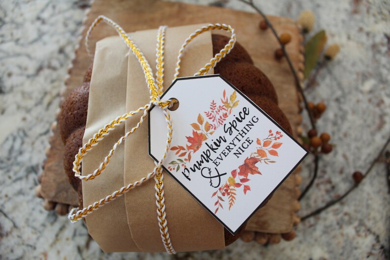 Fall-Inspired Printable Gift Tags Set for Pumpkin Bread Gifts DIGITAL FILE Pumpkin Spice Gift Tags Fall Gift Tags for Thanksgiving image 6