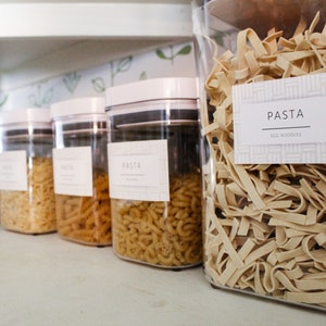 Pantry Labels *DIGITAL FILE*  Pantry Basics Label Set for Kitchen Pantry Organization
