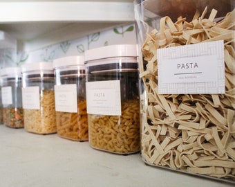 Pantry Labels * DIGITAAL BESTAND * Pantry Basics Label Set voor Keuken Pantry Organisatie