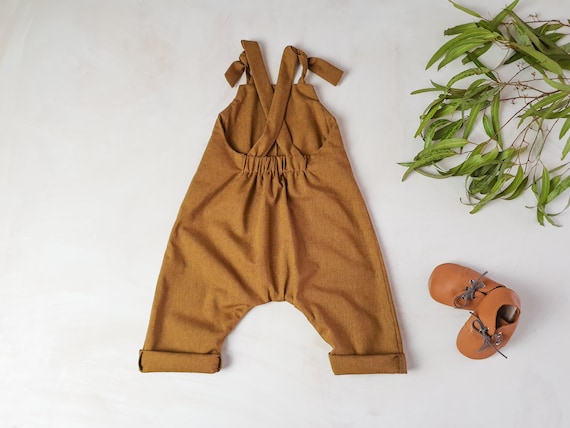 kids tan jumpsuit