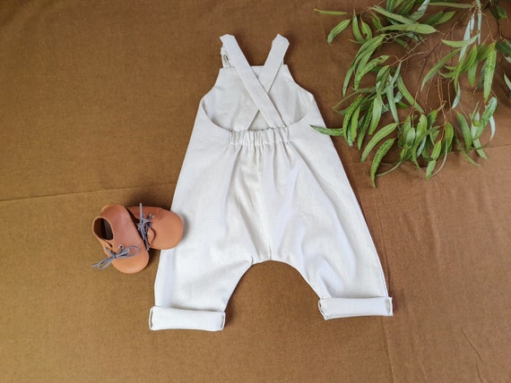 linen baby overalls
