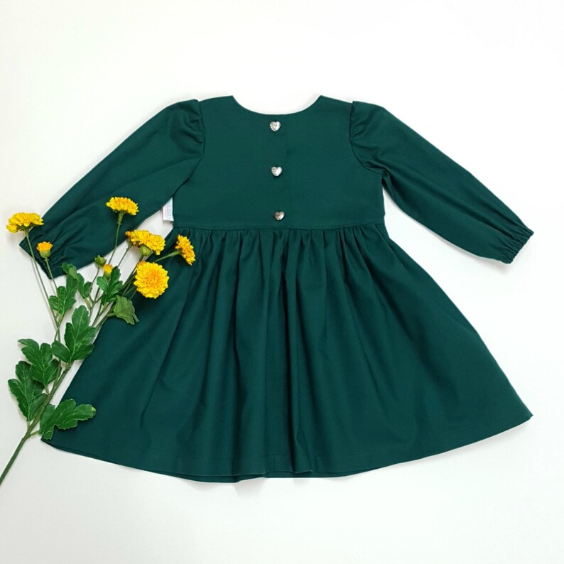 Emerald Green Long Sleeve Dress