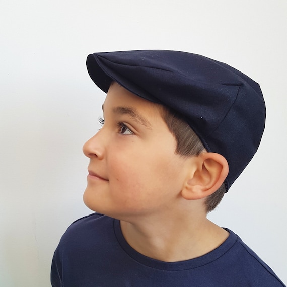 Navy Newsboy Hat Boy (6 - 12 yrs) - Armoniia