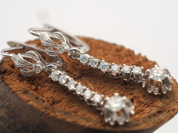 Diamond Dangle Earrings