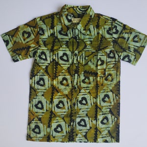 Delitak Green Patterned Batik Shirt