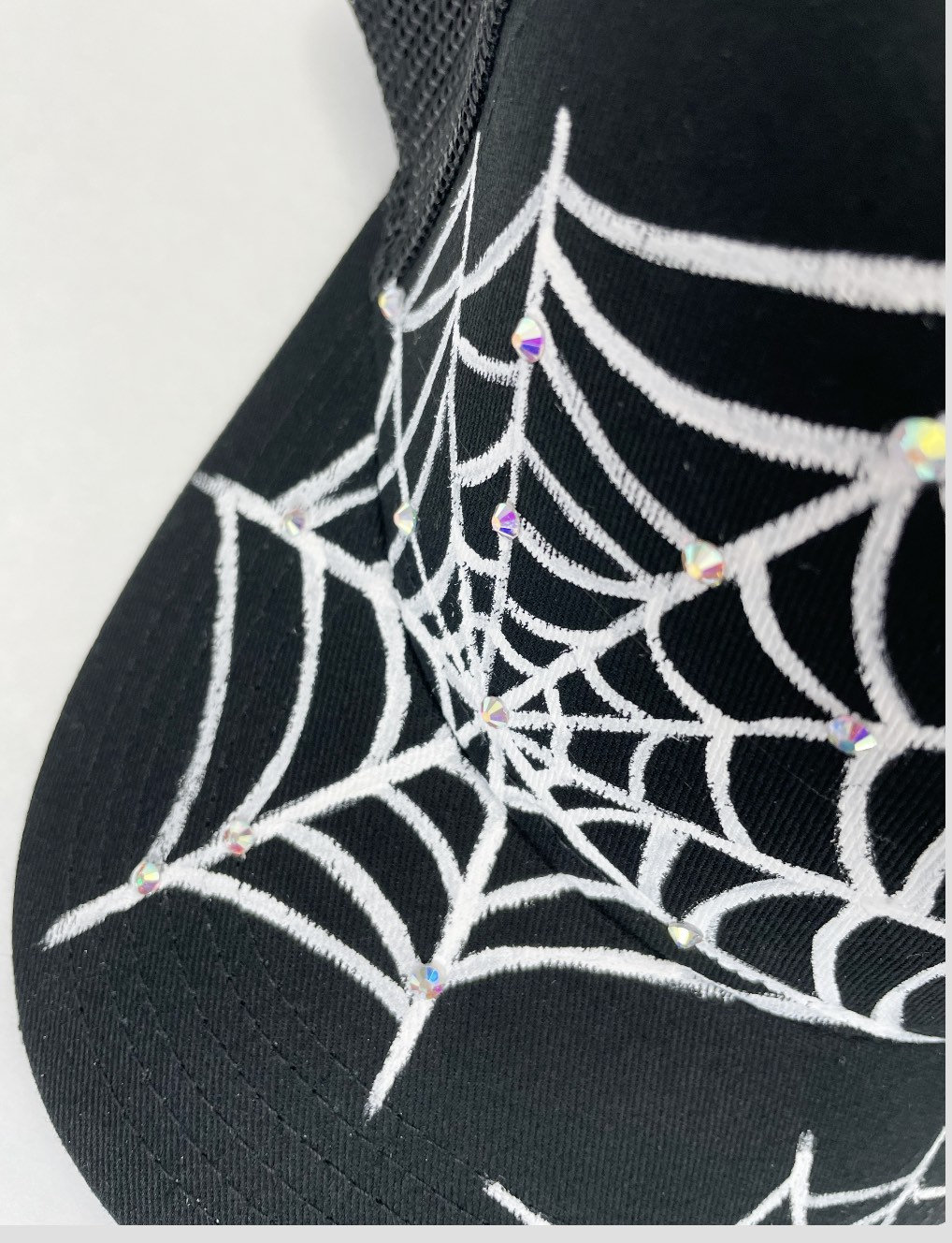 Crystal Spider Web Snapback Hat - Etsy