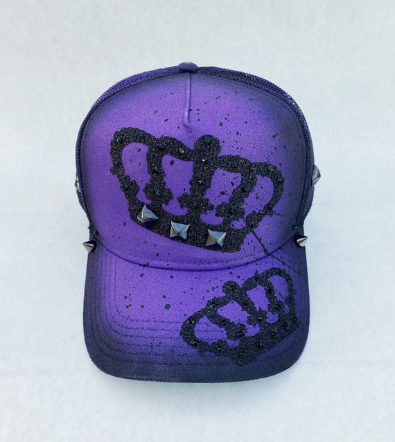 Purple Crown Snapback Hat Cap | Etsy Canada