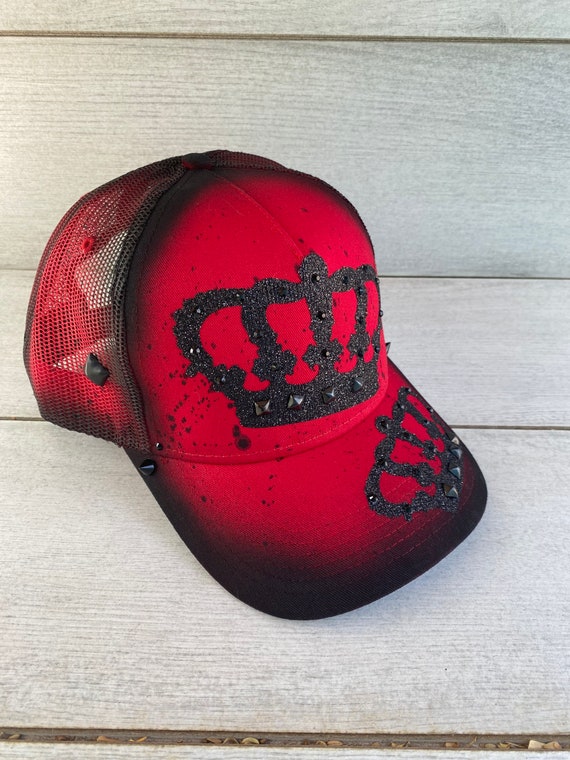 QUEEN ? Mesh Trucker Hat in Red I main image 4