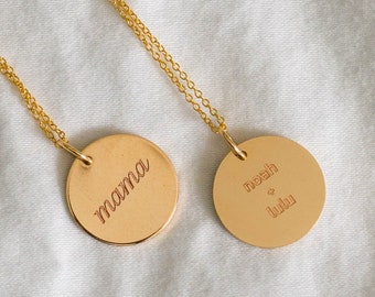 Mama 14k Gold Necklace - Personalized Name Necklace - Pendant Necklace - Gold Filled - Gift for Mom - New Mom Gift - Mother's Day