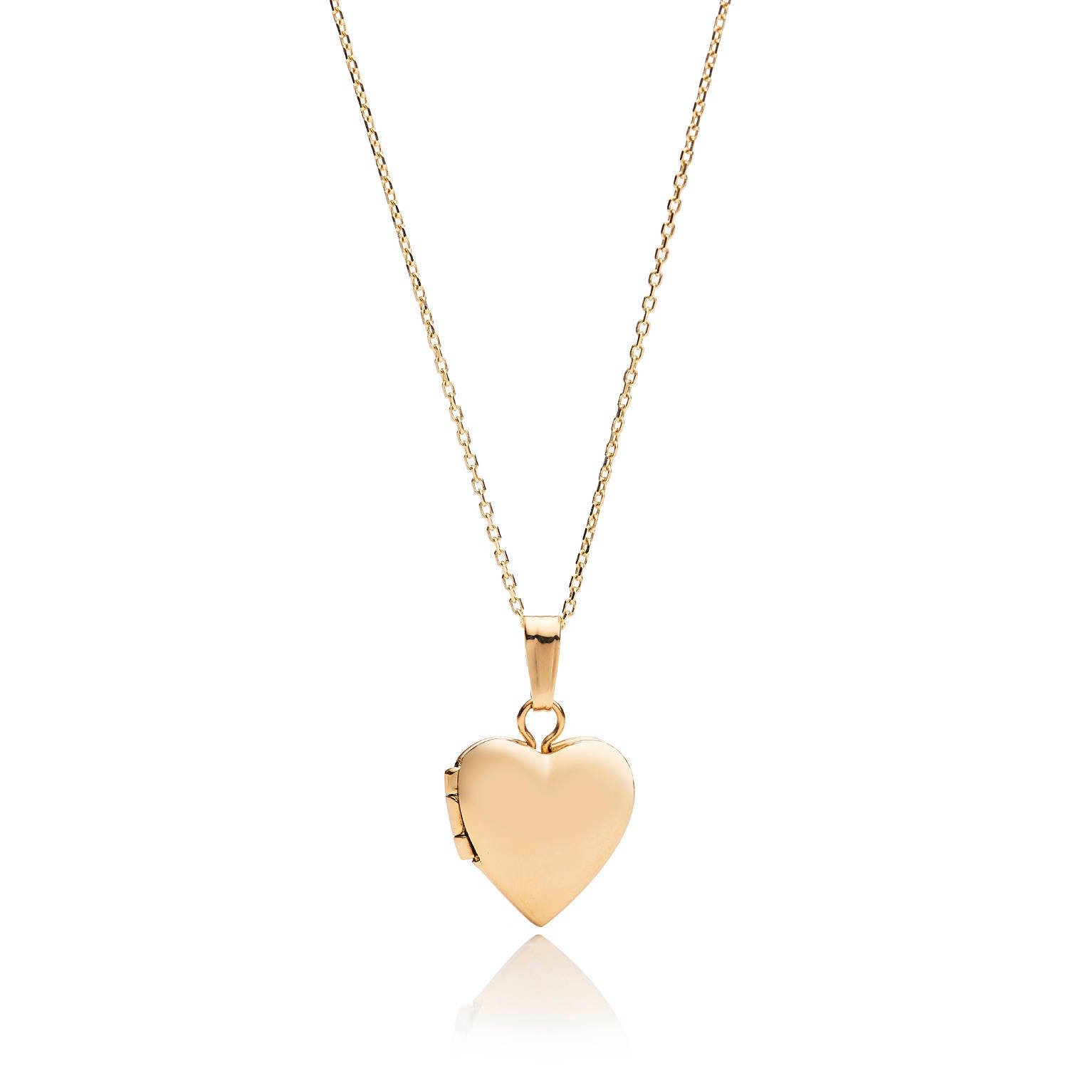 Heart Locket Necklace 14k Gold camilla - Etsy