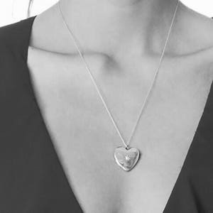 Gold Heart Locket Necklace Vintage Inspired Locket 14k Gold Plated Gift for Her Heart Necklace Photo Locket image 4