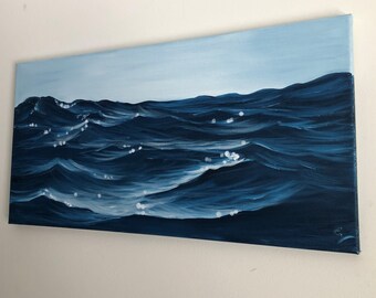 wave painting etsy