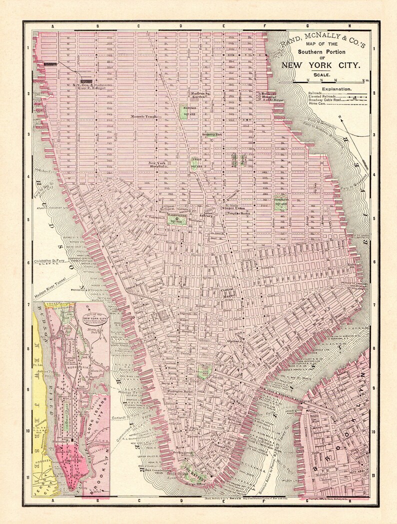 It is a photo of Printable Maps of Manhattan for road map It is a photo of Printable Maps of Manhattan for road map