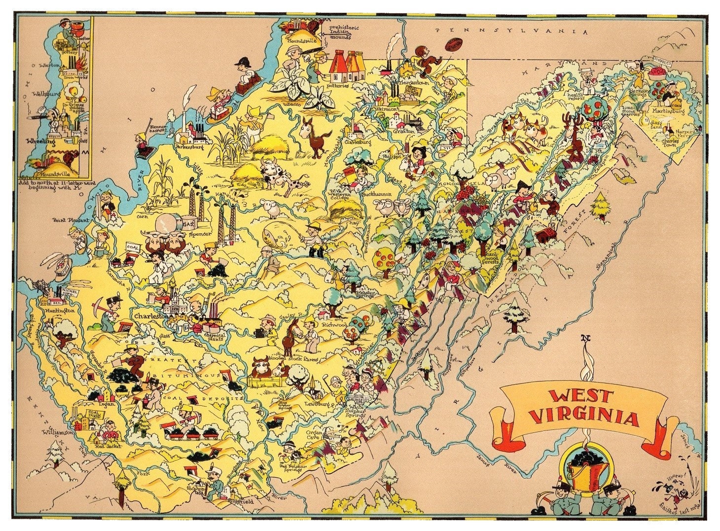 Карта 1935. Чарльстон Западная Вирджиния карта. West Virginia Map. Virginia Western Map. Карты тейлор