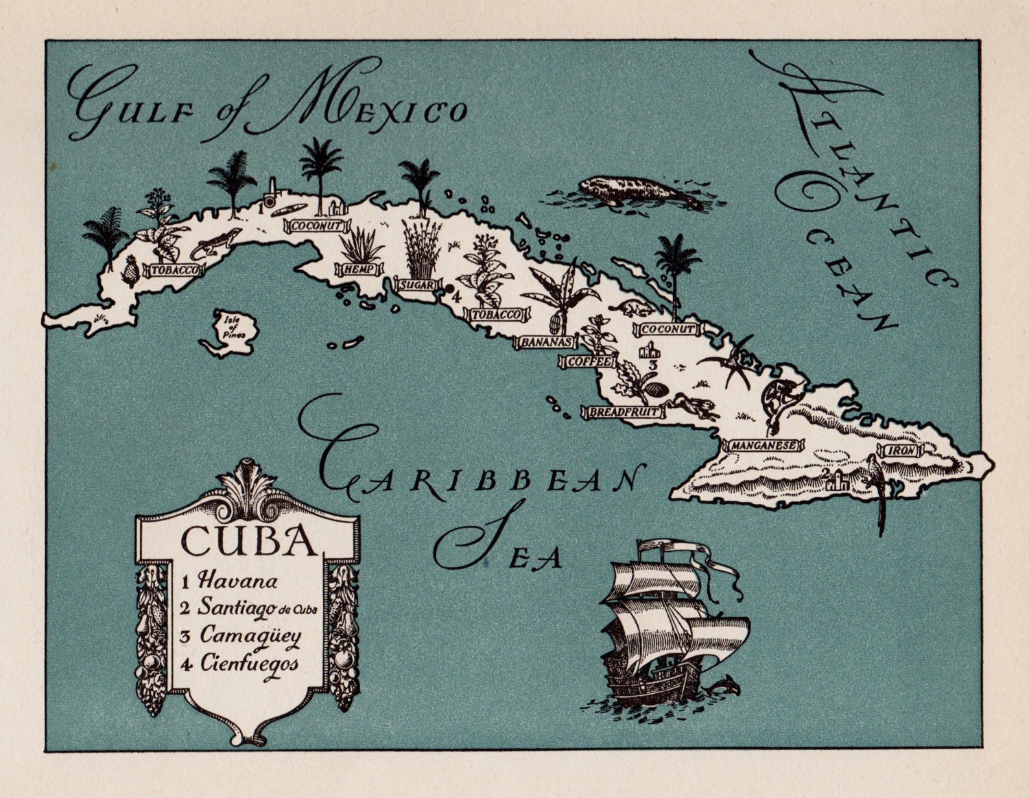 It is a photo of Challenger Printable Map of Cuba It is an image of Challenger Printable Map of Cuba