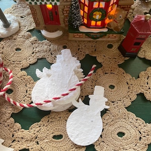 Plantable Flower Seed Paper Snowman ~Bundle of 25~ White