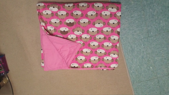 pink monkey blanket
