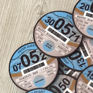 Tax Disc Coaster. Personalised Car Enthusiast gift / Mechanic / Fathers Day / Best Man