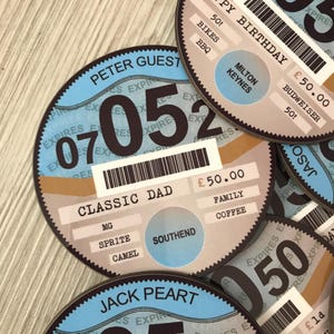 Personalised Car Tax Disc Print – Classic Car Lover Mechanic Gift image 2