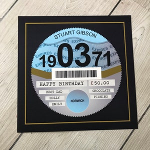 Car Tax Disc Paper Print