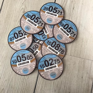 Personalised Car Tax Disc Coaster