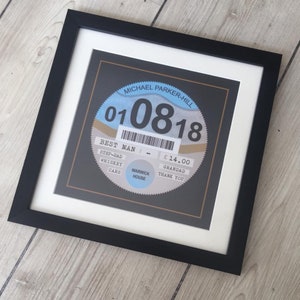 Car Tax Disc Framed Print