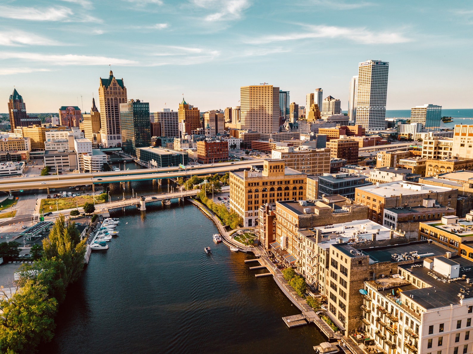 Milwaukee's Historic Third Ward and Skyline Gloss Print Etsy