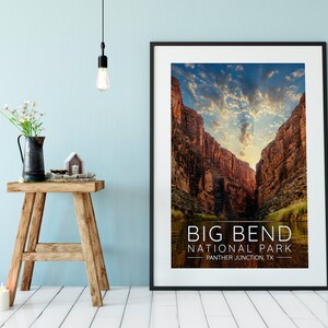 National Parks Poster Series: Big Bend National Park | 4 Options Available | Wall Decor | Poster